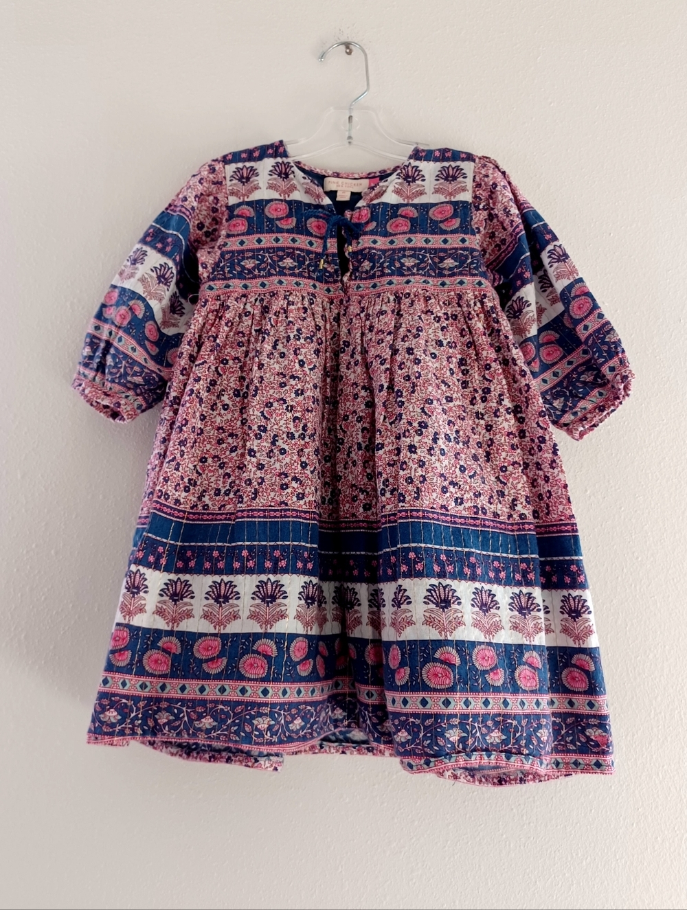 Pink Chicken Girls' Jade Boho Block Dress, Size 4Y
